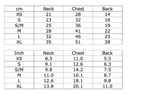 Floral Flared T-shirt Size Chart